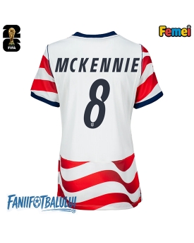 Statele Unite Weston McKennie #8 Echipament de Fotbal Replică Mondial 2026 Femei Acasa